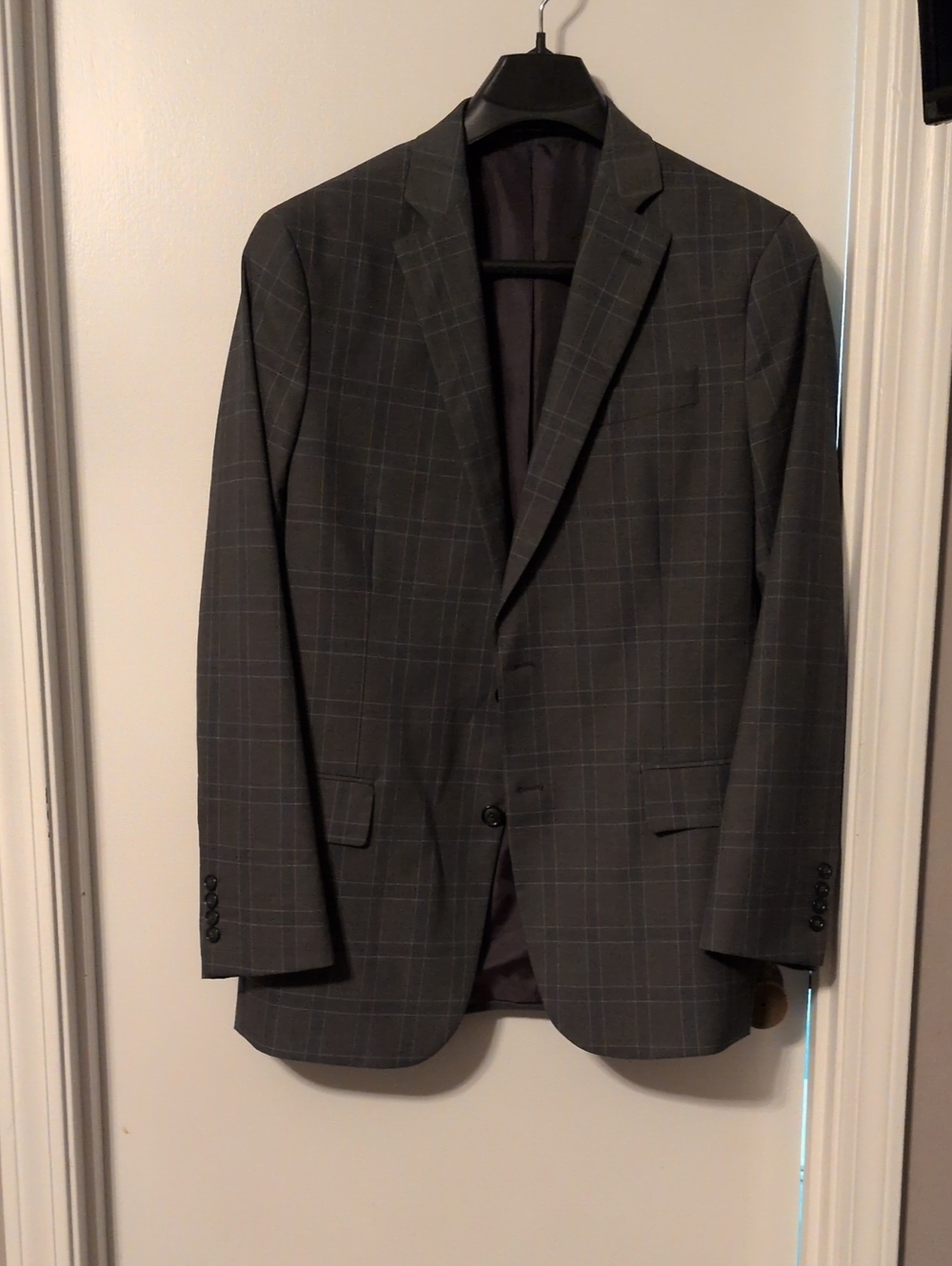 Stafford Gray Windowpane Sport Coat